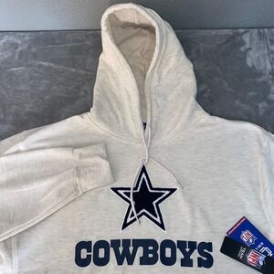 Dallas Cowboys NFL Ultra Game Cream Heathered Hoodie Men's XXL NWT